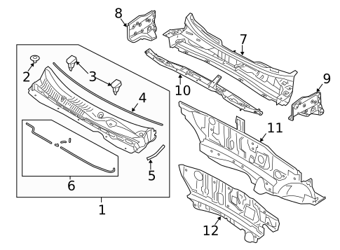 Cowl for 2016 Kia Sportage #0