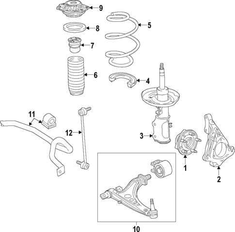 Front Suspension for 2017 Buick LaCrosse #1