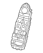 20590569117H52 - Body: Window Switch for Mercedes-Benz Image