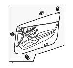 20572003261C88 - Body: Door Trim Panel for Mercedes-Benz Image