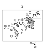 4893936AG - Engine: Chain Case Cover for Mopar Image