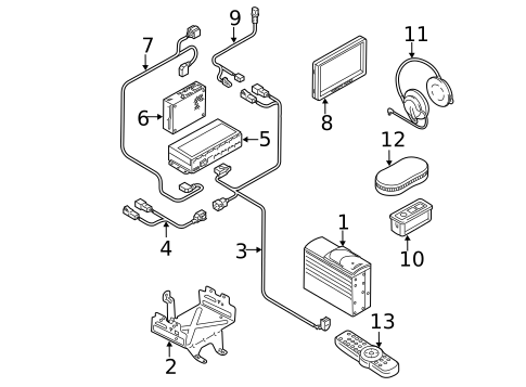 Entertainment System Components for 2013 Audi Q7 #0