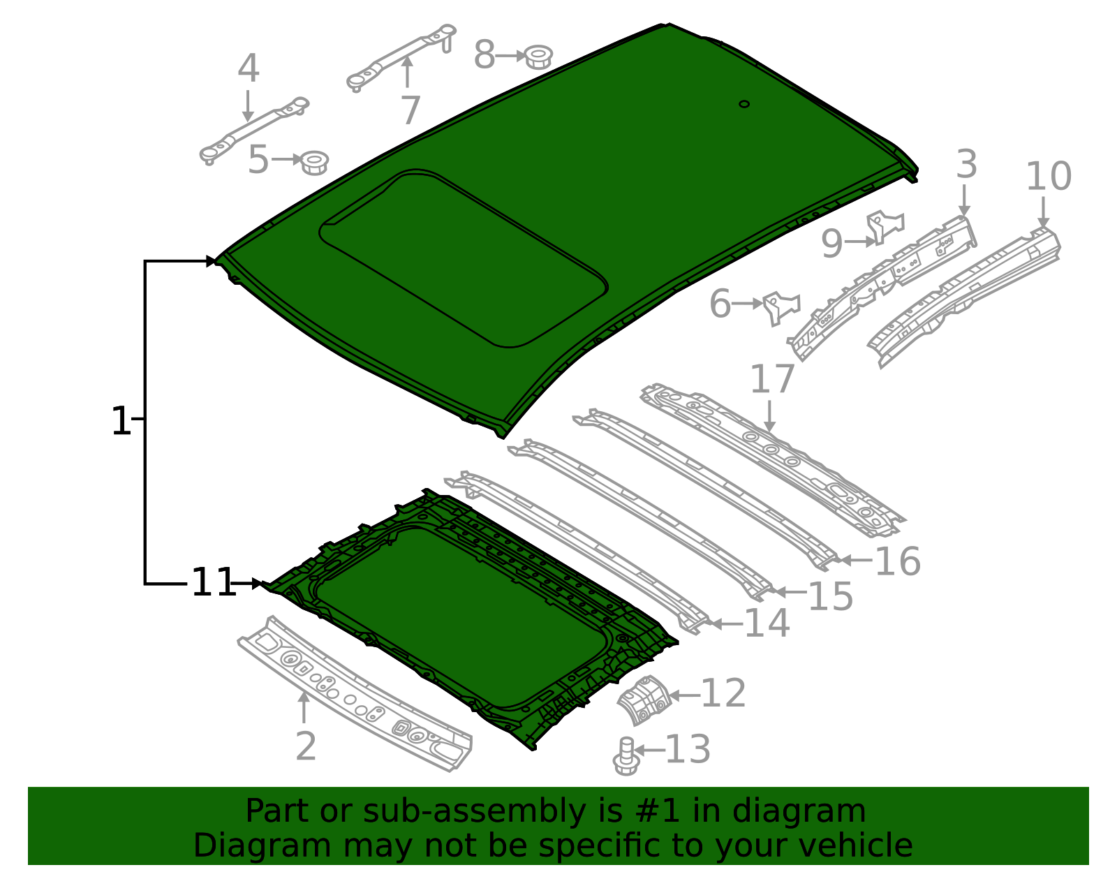 KDY7-70-600A | 2013-2016 Mazda CX-5 Roof Panel | Palladino Mazda Parts