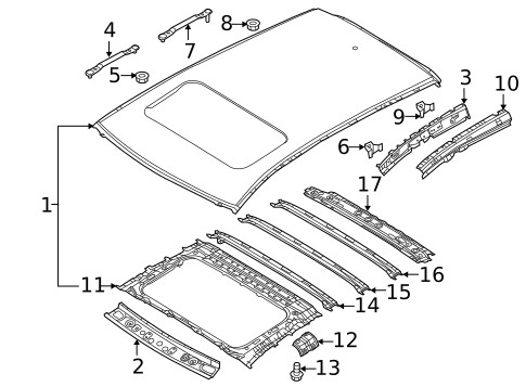 Roof & Components for 2014 Mazda CX-5 #0