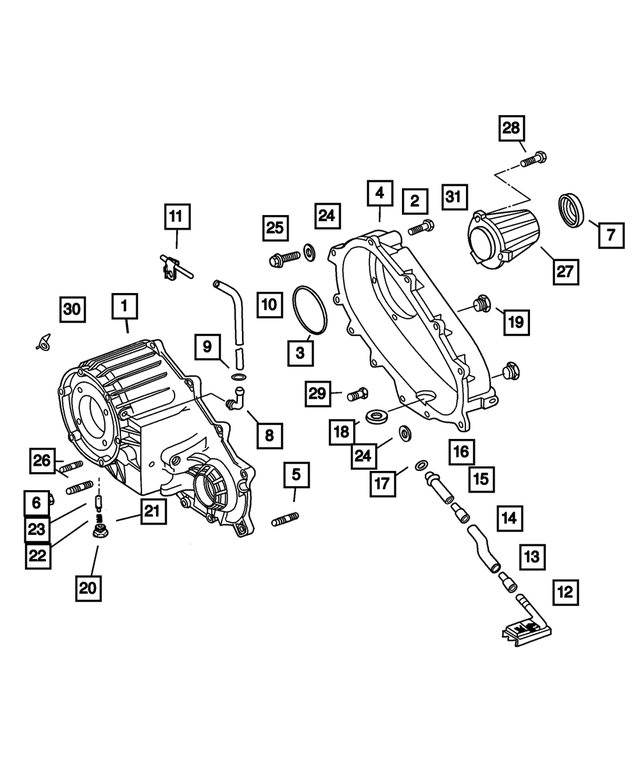 5080859AB - Transfer Case Model 273 [DH3]: Hex Flange Head Bolt for Mopar Image image