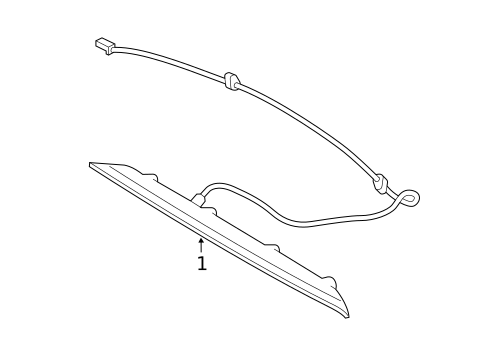 High Mounted Stop Lamp for 2019 Hyundai Veloster #0