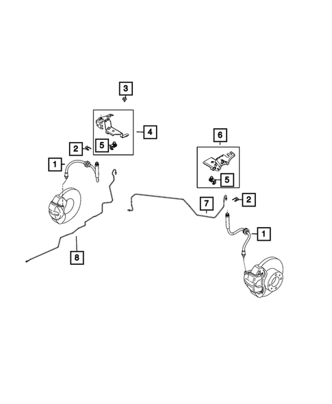 Hydraulic Control Unit, Brake Tubes and Hoses for 2025 Dodge Hornet #0