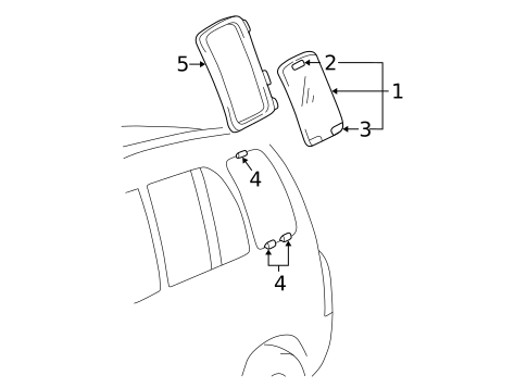 Glass & Hardware for 1999 Suzuki Vitara #0