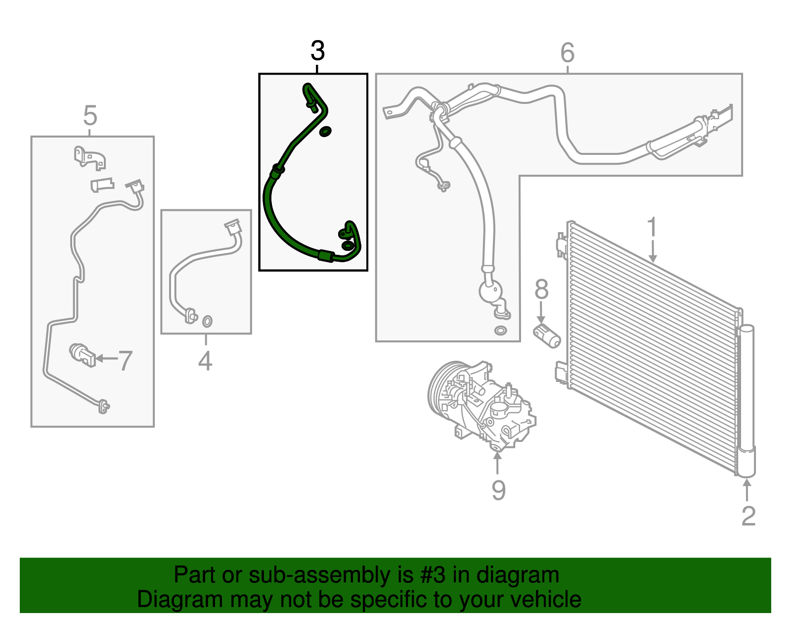 Discharge Hose - Nissan (92490-6MA0A)