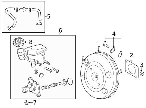 Master Cylinder - Components On Dash Panel for 2014 Hyundai Elantra GT #0