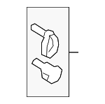 5Q0898001A - HVAC: Lever for Audi: A3, A3 Quattro, A3 Sportback e-tron, Q3, RS3, S3 Image