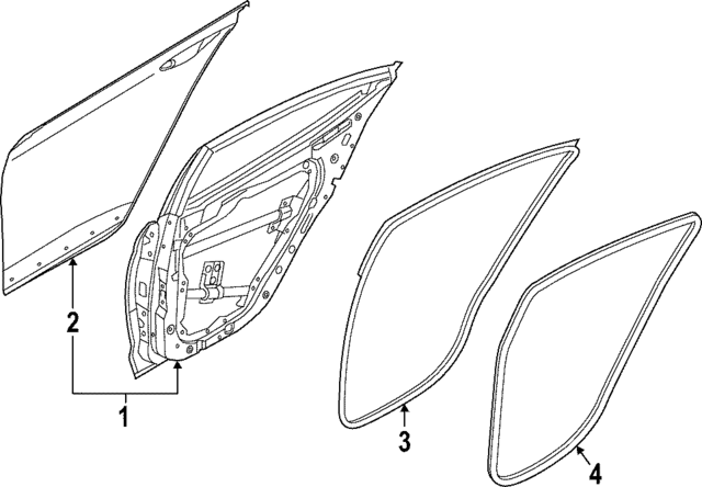 77004XG000 - : Door Shell for Kia Image