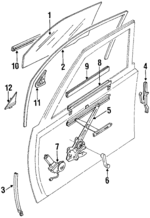 6810135050 - Body: Door Glass for Toyota: 4Runner Image
