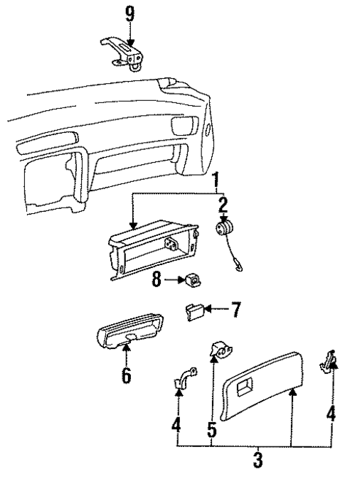 Glove Box for 1993 Lexus ES300 #0