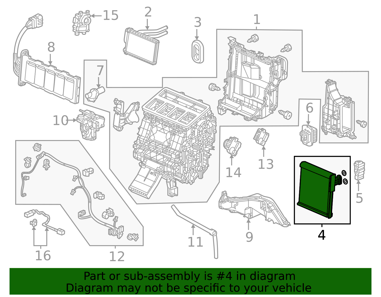 80210-30B-A01 - Evaporator Core 2023-2025 Honda Accord | Honda Parts Online