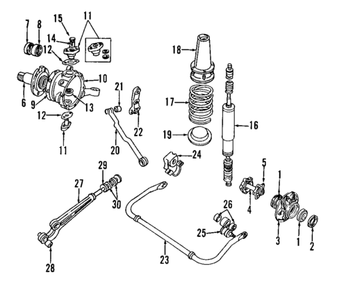 Front Suspension for 1987 Land Rover Range Rover #0