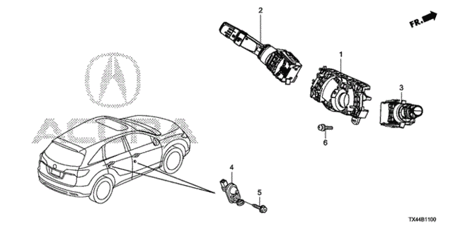 Combination Switch for 2014 Acura RDX #0