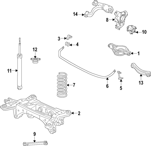 Rear Suspension for 2023 Nissan ARIYA #0