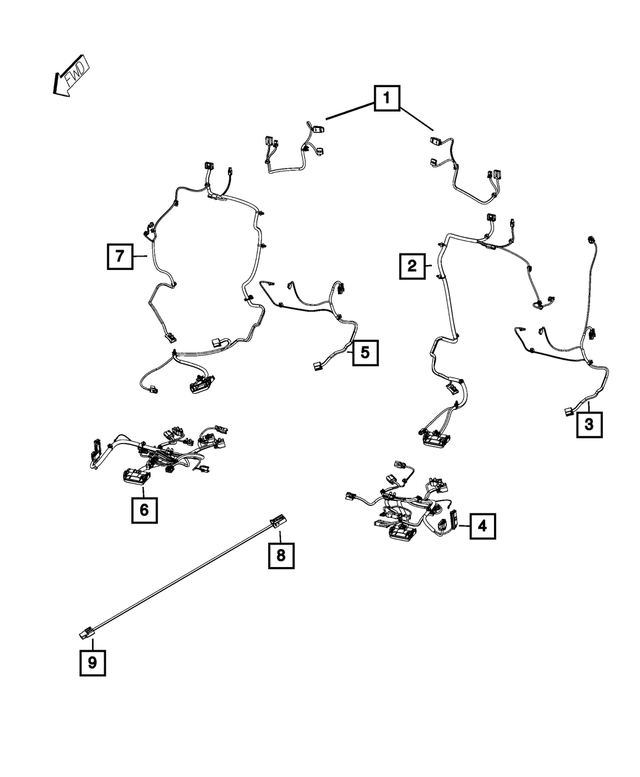 68174121AA - Electrical: Jumper Cable for Mopar Image