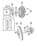 5174318AA - Brakes: Disc Brake Boot Kit for Mopar Image