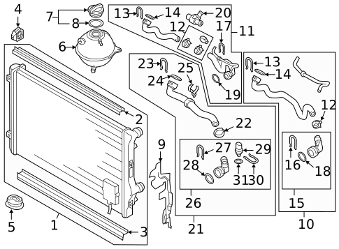 Radiator & Components for 2025 Volkswagen Taos #29