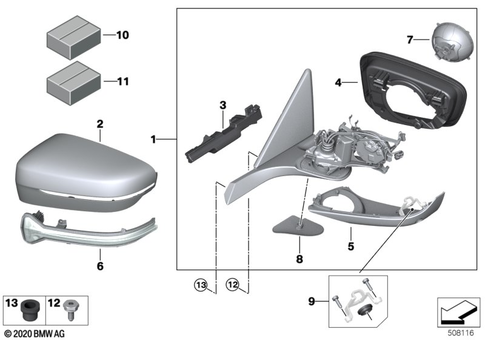 Outside Mirror for 2026 BMW BMW ALPINA B8 #1