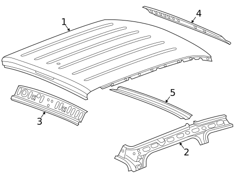 Roof & Components for 2011 Ram Dakota #0