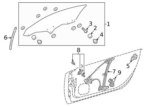 Door for 2019 Lexus LC500 #1