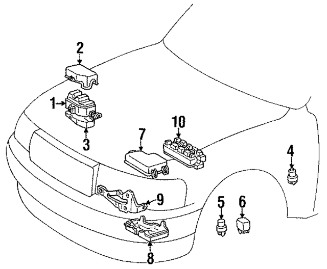 909870300183 - Electrical: Cooler Relay for Lexus Image