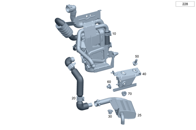 2068300802 - Cooling/Auxiliary Heating: Hose Line for Mercedes-Benz: 300C, 300CD, C300, C43 AMG, CLE300, CLE450, CLE53 AMG, E350, GLC300, GLC43 AMG Image image