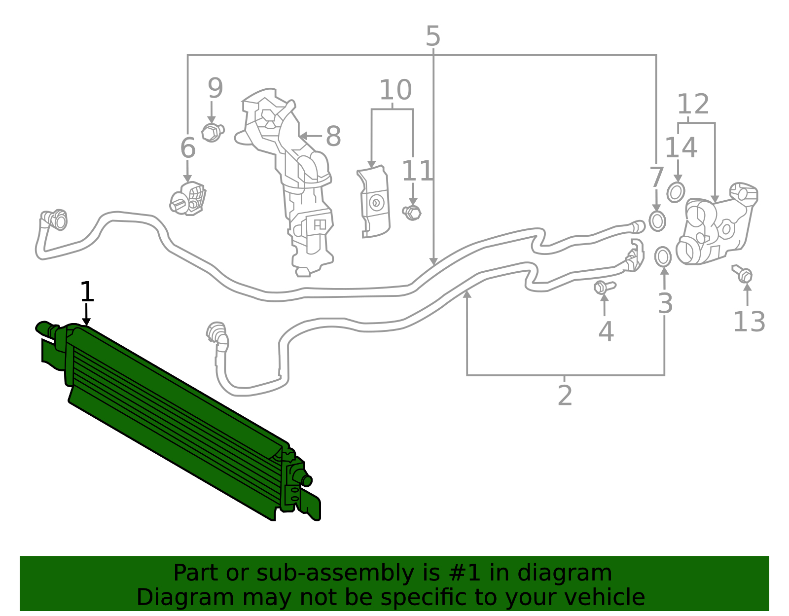 2021-2024 Toyota GR Supra Oil Cooler 32910-WAA01 | Toyota Parts Center