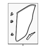 5755A409 - Body: Door Weather-strip for Mitsubishi: Eclipse Cross Image