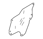 7265A411 - Body: Water Shield for Mitsubishi: Eclipse Cross Image