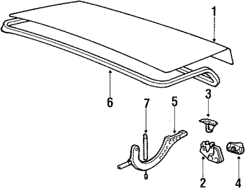 Trunk for 1990 BMW 325i #1