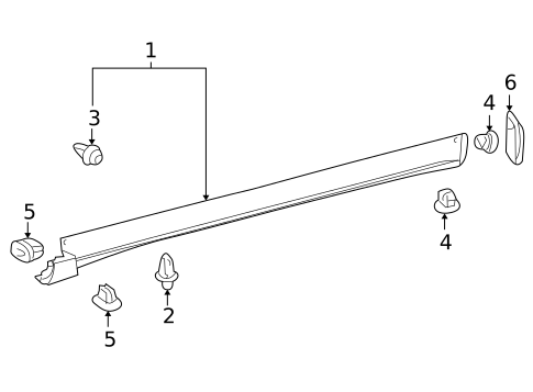 Exterior Trim - Pillars for 2010 Lexus RX450h #0