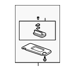 83230STXA02ZD - Body: Sun-visor for Acura: MDX Image