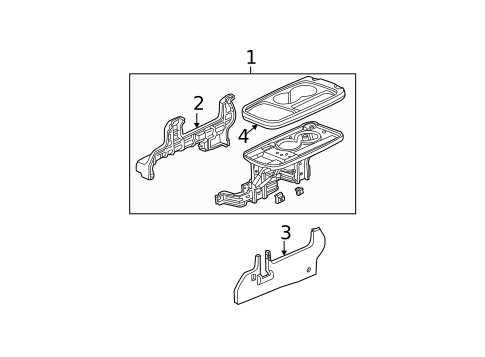 Center Console for 2003 Honda CR-V #0