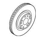 51712T1200 - : Disc Brake Rotor for Genesis: Electrified G80, Electrified GV70, G80, G90, GV60, GV70 Image