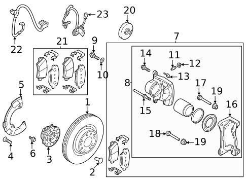 Brake Components for 2023 Genesis G80 #1