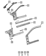 68645570AB - : A-pillar Insert, Right for Mopar Image