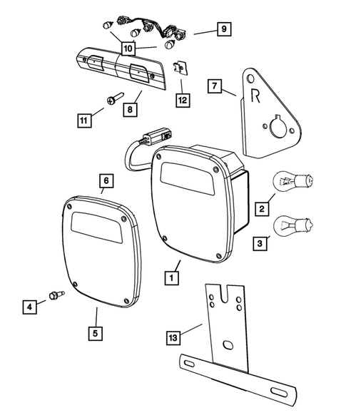 Lamps-Interior and Exterior for 2008 Dodge Ram 3500 #5
