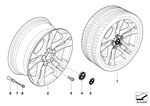 36113417394 - : Light Alloy Rim 36907111 for BMW Image