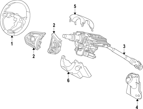 Steering Column for 2023 Acura MDX #0