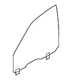 51337197909 - Body: Door Glass for BMW: 535i GT, 535i GT xDrive, 550i GT, 550i GT xDrive Image