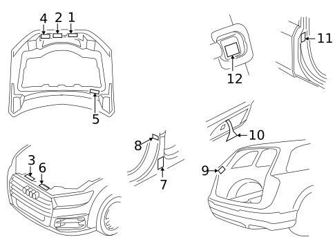 Information Labels for 2025 Audi Q7 #0