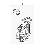 67831AK010 - Body: Water Deflector for Toyota: Tacoma Image