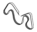 T2H59849 - Cooling System: Serpentine Belt for Jaguar Image