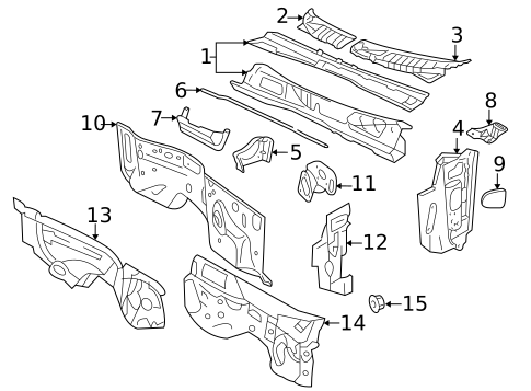 Cowl for 2010 Ford Explorer Sport Trac #0