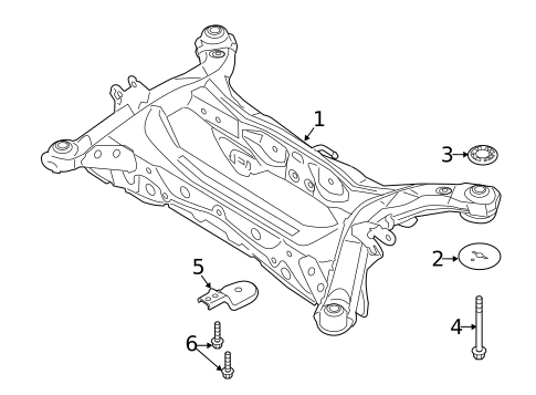 Suspension Mounting for 2013 Lincoln MKX #1