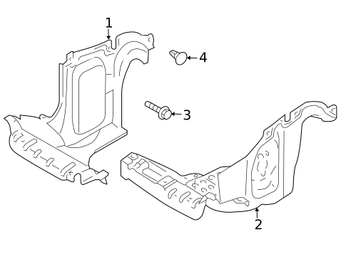 Splash Shields for 2009 Mazda Tribute #0